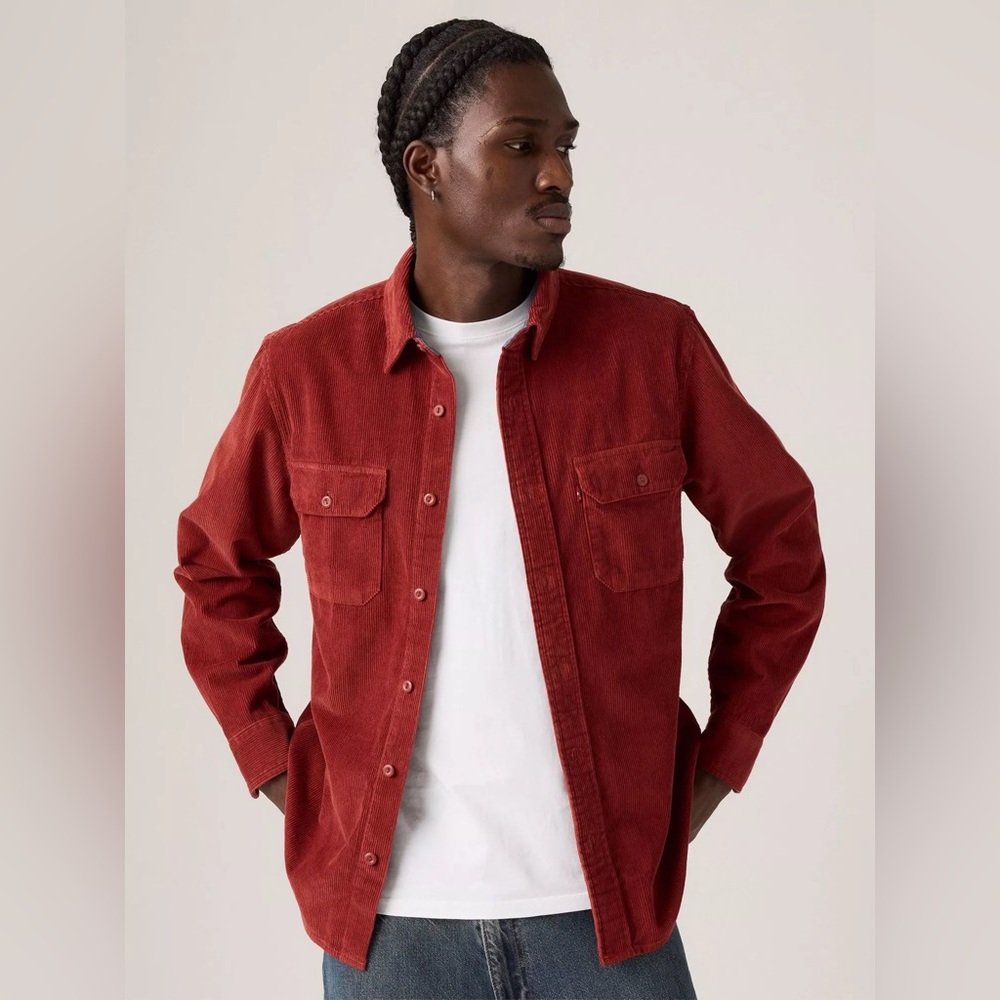 Levi's Corduroy Shirt Jacket - Burgundy